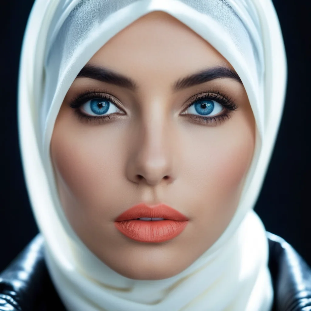 cinematic film still of <lora:hijab:1>
a very beautiful blue eyes white woman with coral lips wearing a black hijab and a leather jacket Hijab style, shallow depth of field, vignette, highly detailed, high budget, bokeh, cinemascope, moody, epic, gorgeous, film grain, grainy