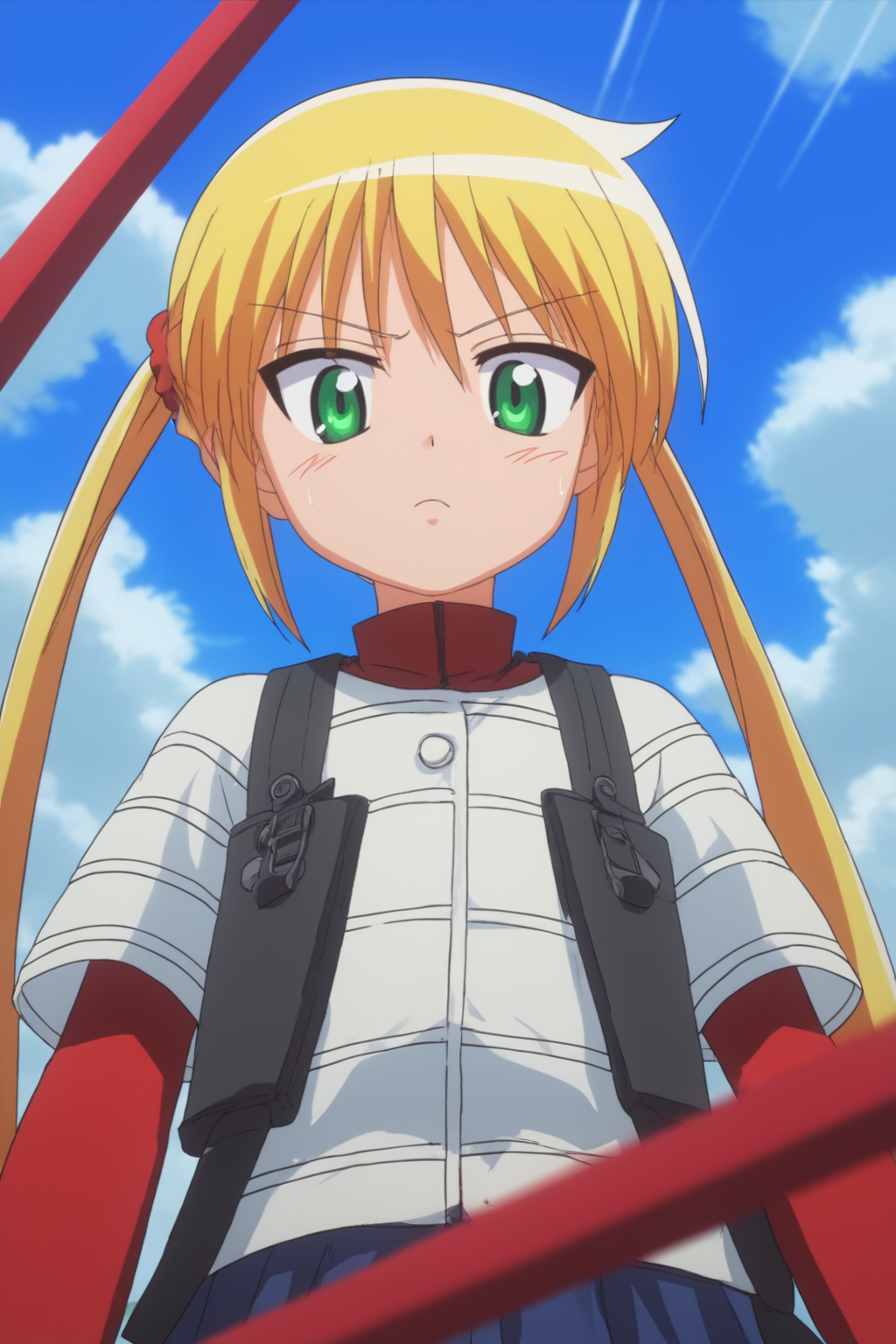 rating_safe, score_10, score_8_up, score_7_up, score_6_up, uncensored, anime screencap, flat shadows BREAK nagi sanzenin, upper body, perfect composition, perspective, detailer background