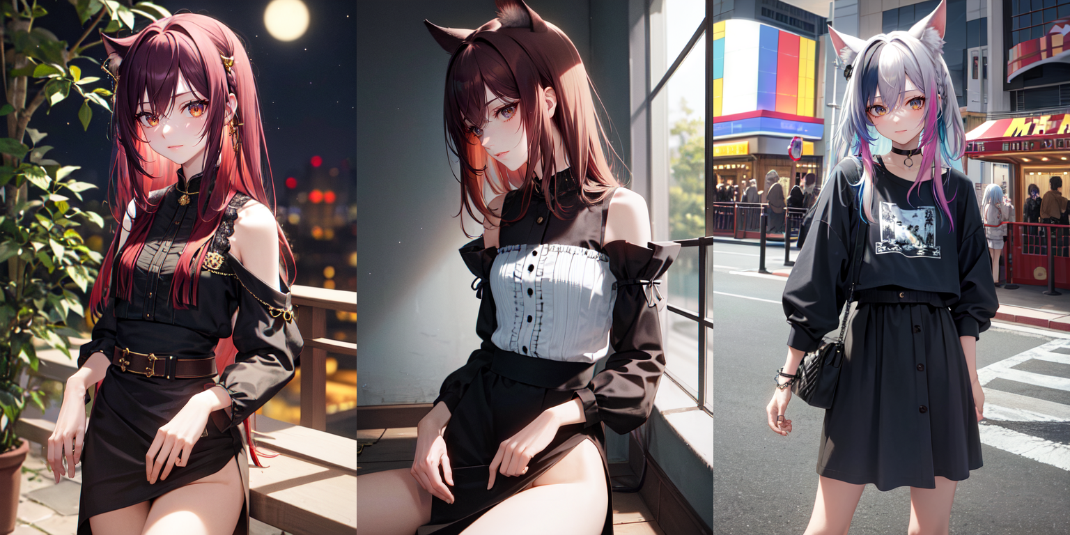 highly insanely detailed, masterpiece, top quality, best quality, highres, 4k, 8k, RAW photo, (very aesthetic, beautiful and aesthetic), 
(1girl:1.3), solo focus, cat girl, 
[[small waist]], [skinny], (anorexic, anorexia:1), 
<lora:Anorexition_v1-rep60-d64-a48:0.5>, 
(__lazy-wildcards/char/haircolor__), 
__lazy-wildcards/dataset/background__,âââ