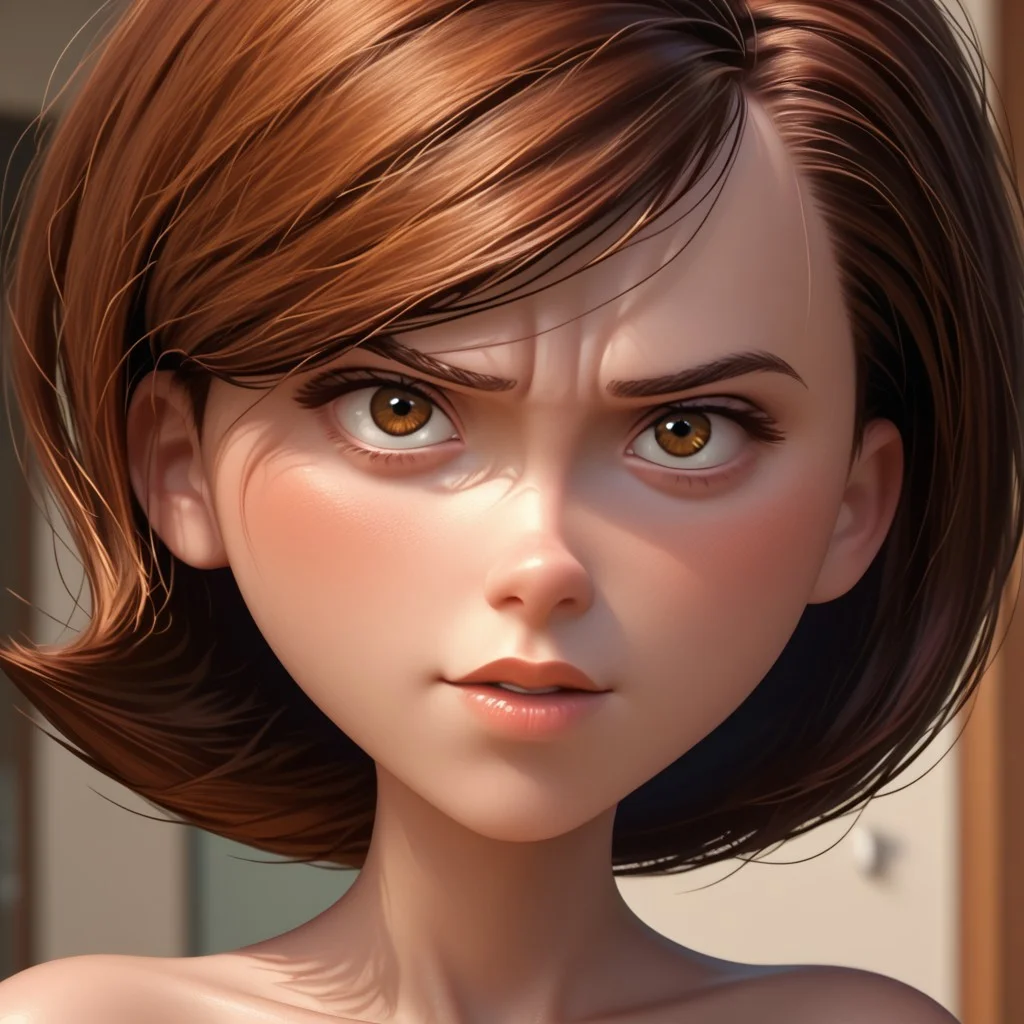 score_9, score_8, score_7, score_6, Hel_enParr, 1girl, rating_explicit, seductive eyes, nude, portrait, seductive smile, fFaceDetail, OverallDetail, brown eyes
