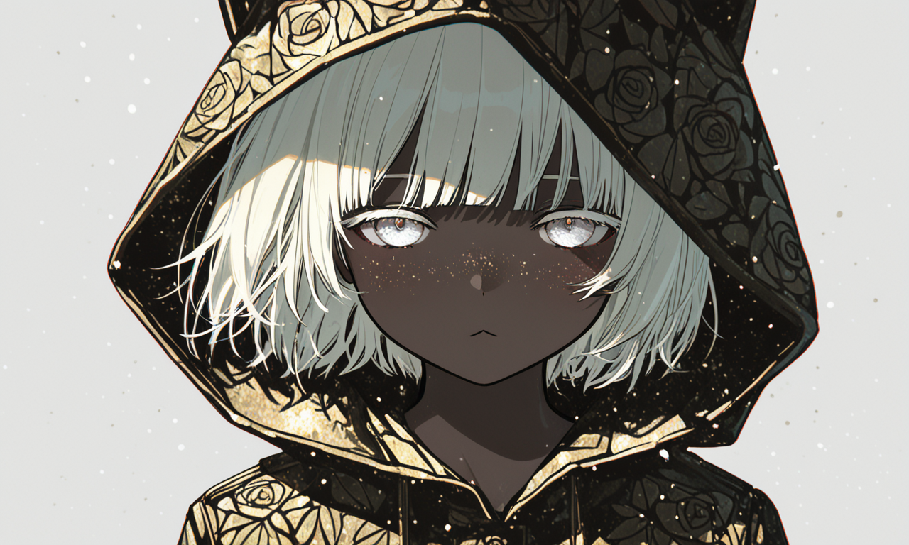 masterpiece, best quality, good quality,
anime character, solo, girl, water particles, general, white background, pure, iridescent sidelighting, clear outlines, floral, white hair,
gangster style, thug girl, creative luxury, clean, white space, fade, BREAK,
/// 1girl, solo, boots, blonde hair, (dark skin), very dark skin, eye focus, hood, (freckles), dress, simple background, blunt bangs, white background, windy hair strands, animal hood, short hair, white eyelashes, white eyes, gradient eyes, gold eyes, sand powers, standing, cat hood, long sleeves, looking at viewer, hood up, [:3], :<, animal ears, closed mouth, blush very aesthetic, masterpiece, absurdres, best quality, amazing quality, very aesthetic, absurdres, close up,
[shibafu \(glock23\), yuebaihezi, rella]