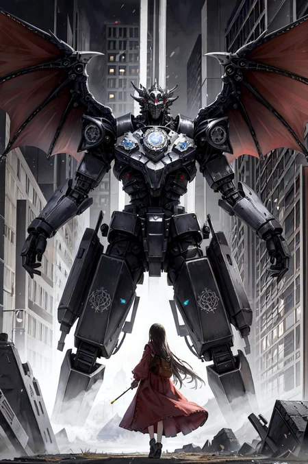 massive steampunk half-robot steel dragon, (text:-1), (signature:-1)
Negative prompt: bad-image-v2-39000, bad-hands-5, art by bad-artist, worst quality, bad quality, lowres, blurry, jpeg artifacts, watermark, error, (text:1.8), (signature:1.8), (artist name:1.8), (bad anatomy:1.8)
Steps: 17, Sampler: DPM++ 2S a Karras, CFG scale: 7, Seed: 2670651264, Size: 512x768, Model hash: 6e99962d08, Model: MoonRide Mix 9, Denoising strength: 0.7, Clip skip: 2, Hires upscale: 1.3334, Hires upscaler: Latent