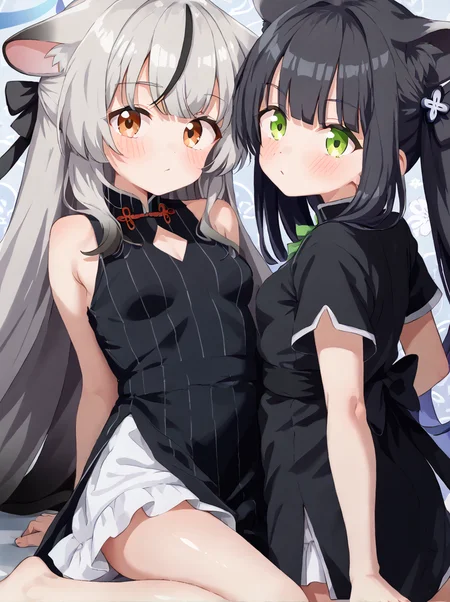 detailed background, shiny skin, posing, rating safe,
<lora:shunkoki.pony:1>,
shun, kokona, 2girls,
<lora:tottotonero.pony:1>,
tottotonero,