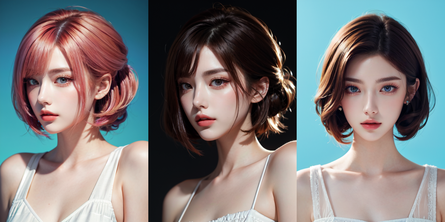 highly insanely detailed, masterpiece, top quality, best quality, highres, 4k, 8k, RAW photo, (very aesthetic, beautiful and aesthetic), rolled lob hairstyle, 
__lazy-wildcards/dataset/background-color__, 
<lora:rolled_lob-1.0:0.3>âââ