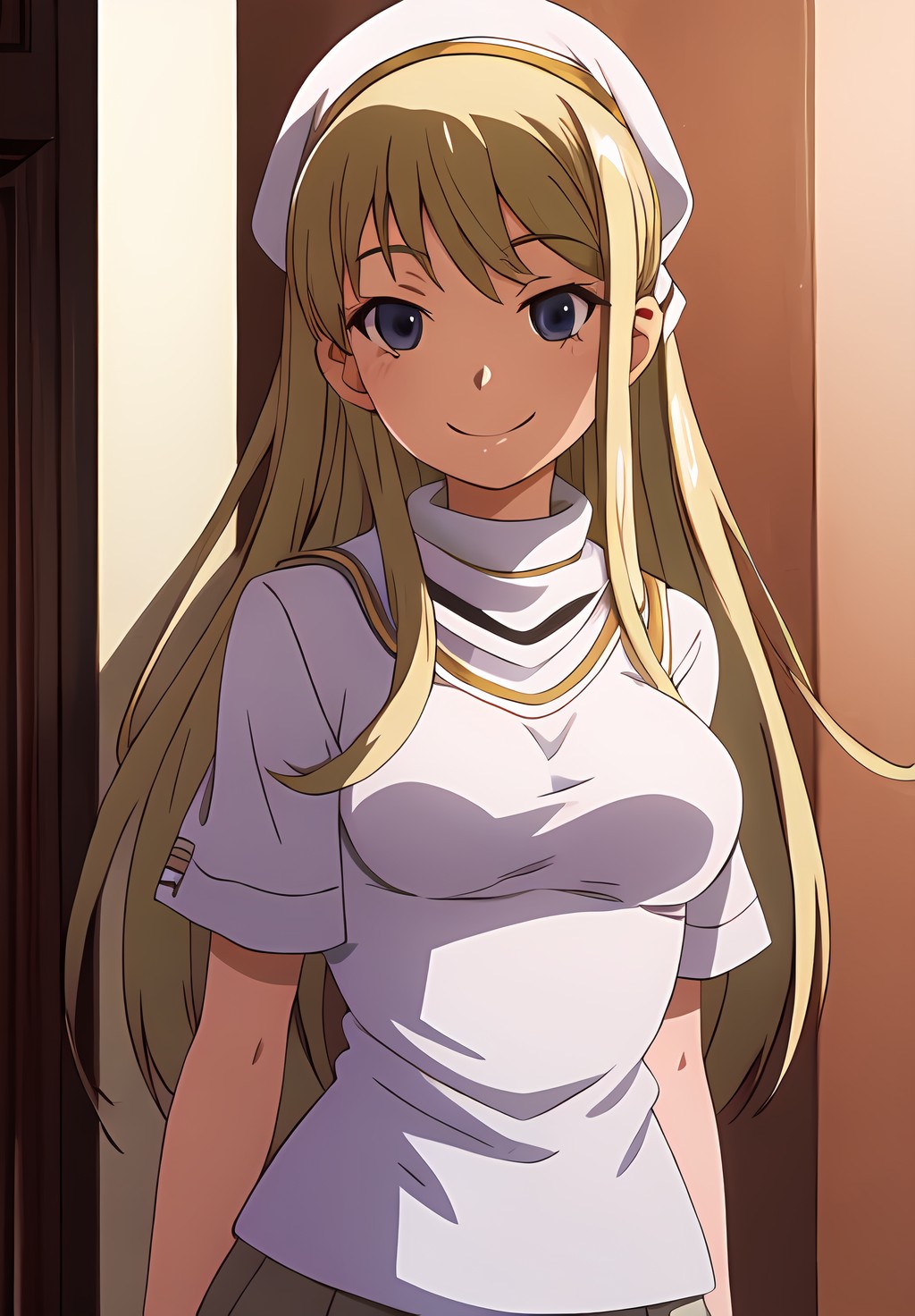 <lora:IndexAndRailgunv2:0.6>, Laura, solo, smile,
