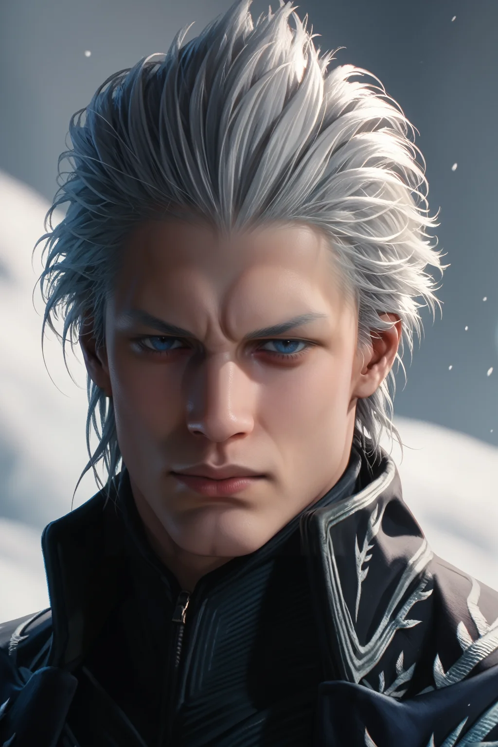 score_9, score_8_up, score_7_up, score_6_up
<lora:DMC5Vergil:0.9>
DMC5Vergil, 1boy, white hair, blue eyes, short hair, looking at viewer, portrait
