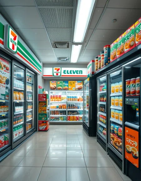The interior of a Japanese 7-Eleven convenience store, brightly lit and impeccably organized. Shelves are neatly stocked with a variety of colorful snacks, including Japanese-exclusive chips, candy, and instant ramen with vibrant packaging. A refrigerated section displays an array of neatly arranged onigiri, bento boxes, and sandwiches, each with detailed labels. The drink section showcases an assortment of bottled teas, unique flavored sodas, and energy drinks in sleek, modern packaging. A small counter near the entrance features a steaming selection of freshly prepared oden in a glass display, emitting a warm, inviting aroma. The store's floor is pristine, with clear aisle markers and signs in both Japanese and English. A self-checkout kiosk and a cashier counter equipped with a digital payment system are visible in the background. Soft background music plays, adding to the welcoming atmosphere. The image is highly detailed and photorealistic, capturing the textures of product packaging, the glow of refrigerated displays, and the immersive experience of a Japanese convenience store.
<lora:SDXLFaeTastic2400:0.4> <lora:extremely_detailed:0.4> extremely detailed, <lora:Japanese_7-Eleven:1>,Japanese 7-3l3v3n, Masterpiece,best quality,hi res,8k,hi res,8k,award winning,(sharp focus, intricate, highly detailed),