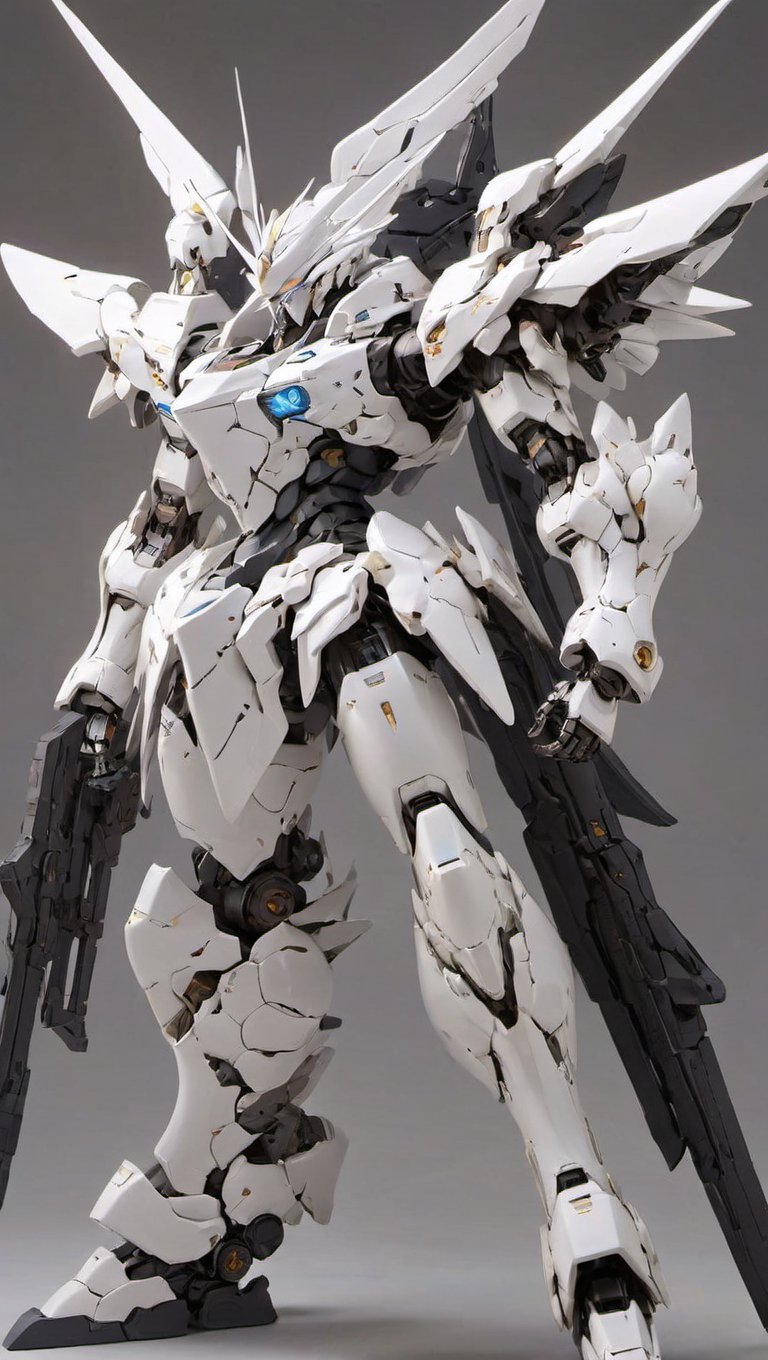 (FRS:0.8), (RRS:1.2),(armoredcore:0.8), (SRS:0.8), (mecha) with sleek and menacing design, glowing eyes,(full body:1.5), highly detailed, (military parts:1.0), (heroic parts:1.5), mechanical parts, robot joints, (highly detailed full armor:1.2), <lora:srdxl_v07ux:0.8>