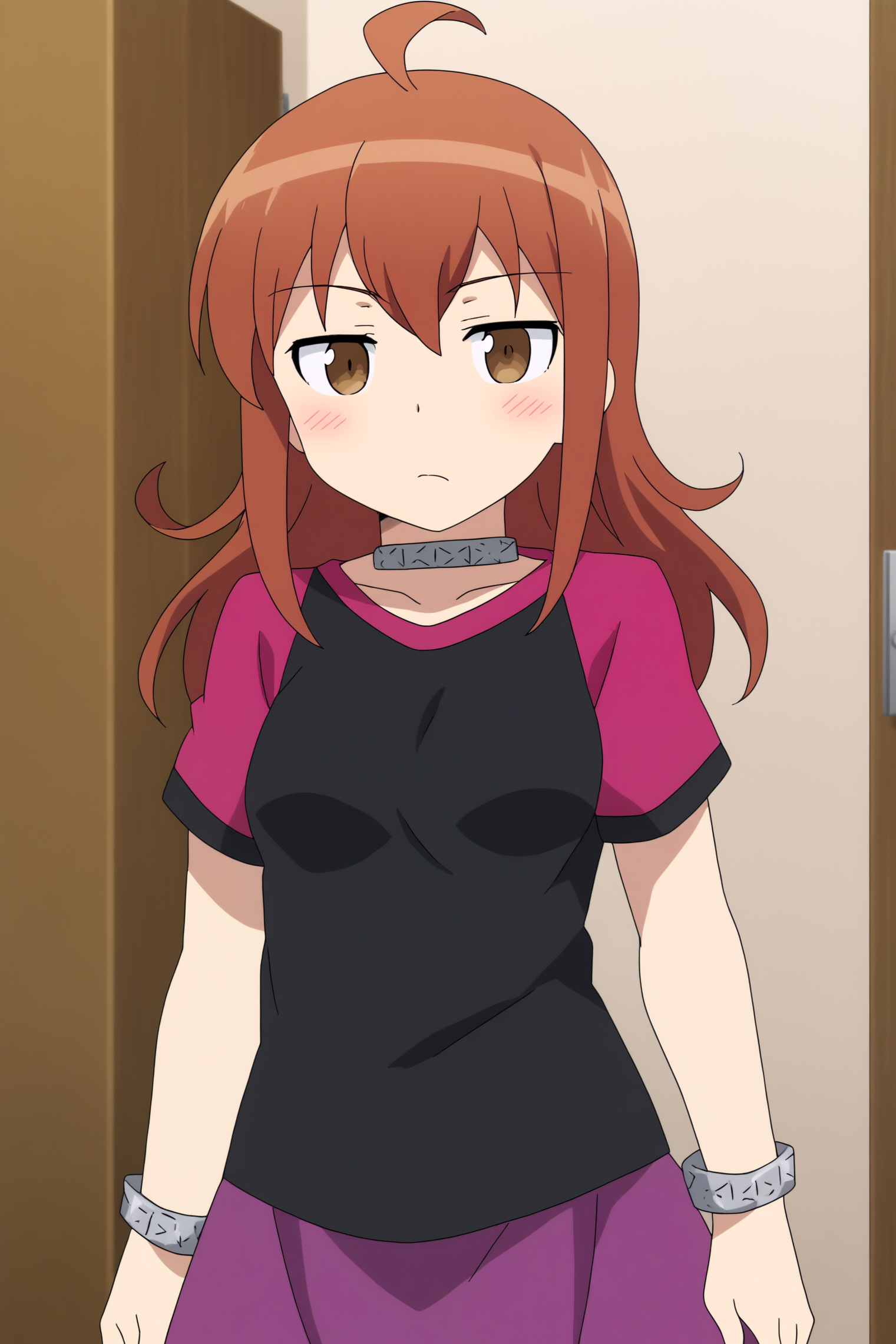 solo, anime coloring, Kanako Kurusu <lora:Oreimo-Kanako_Kurusu-PDXL:0.8>