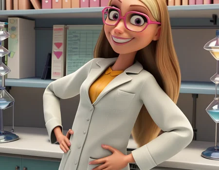score_9, score_8_up, score_7_up, source_anime, <lora:honey-lemon-movie-ponyxl-lora-nochekaiser:1>, honey lemon, long hair, blonde hair, 3d,, glasses, pink-framed eyewear, coat, labcoat, white coat,, indoors, smug, smile, looking at viewer, solo, hands on hips,, cowboy shot, dutch angle