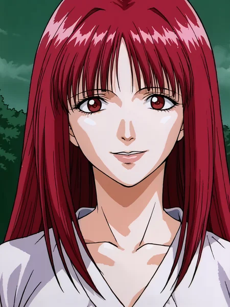 close up, smiling
1girl, source_anime, score_9, <lora:zPDXL3:0.45> <lora:Pony_DetailV2.0:0.5> asymmetrical
yoenhimalt <lora:Yoenhime:0.85>, dress, red hair, red eyes