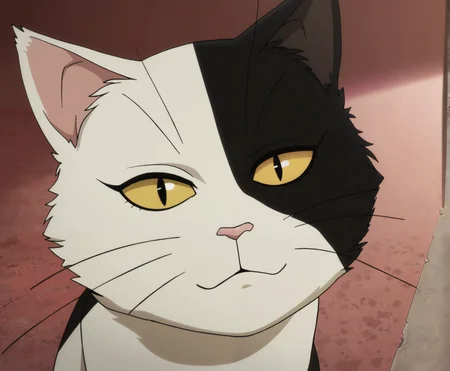 lazaruschristine, best quality, amazing quality, masterpiece, anime, 1girl, portrait, cat,