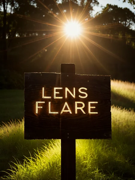 A wooden sign that reads "Lens Flare". The words "Lens Flare" on a wooden sign.
<lora:LensFlare01a_CE_XL_300-OT:0.3> lnsflrCE_style