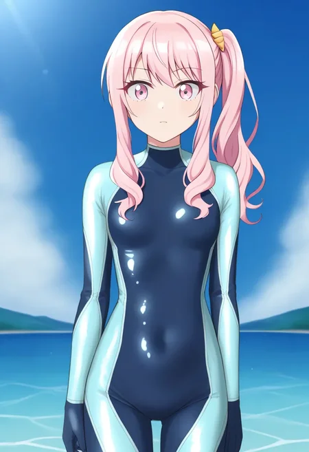 akiyama mizuki, project sekai, wetsuit, 1girl solo <lora:ps-pd6-4:1>