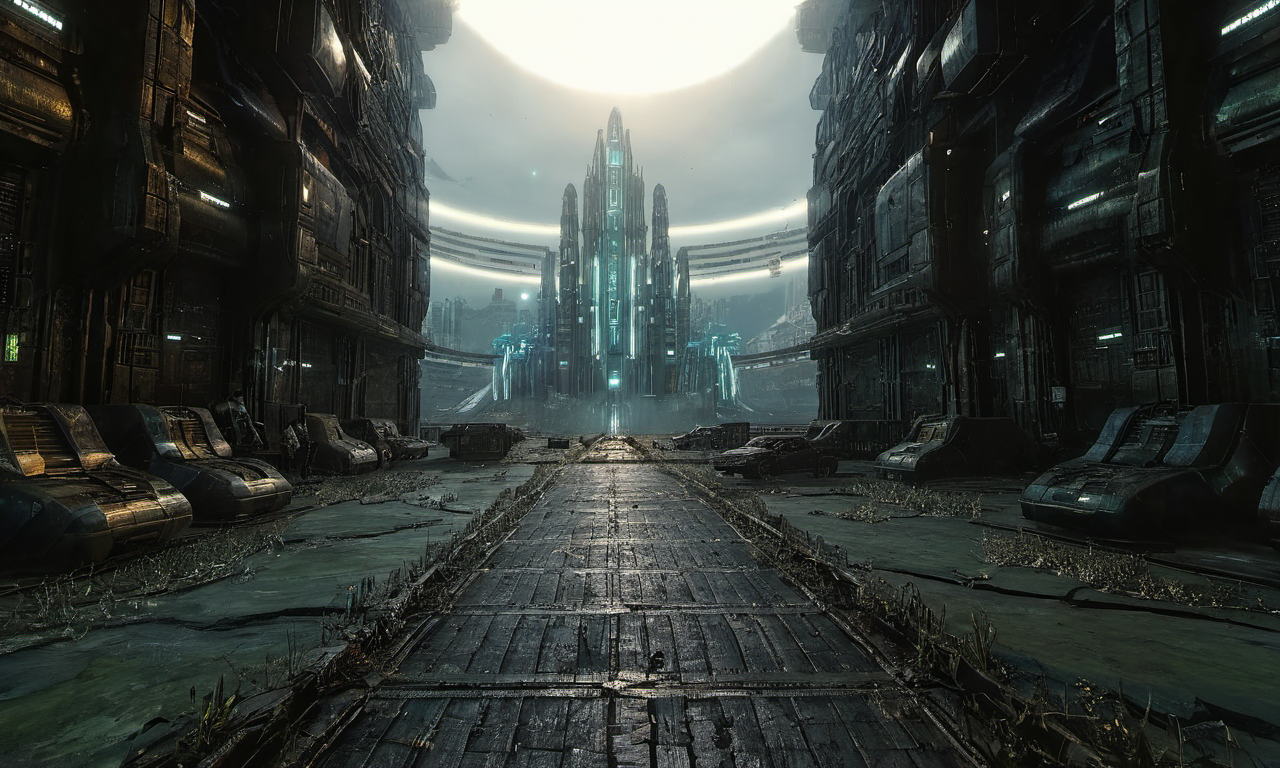 bleakfaith,omnistructures,science fiction,panorama of a metropolis,highly detailed, sharp definition ,cinematic,50nm dof,bokeh,realistic,sharp focus,ultra detailed,128k uhd,awardwinning,trending on artstation, <lora:bleakfaith-000004:0.9>, <lora:add-detail-xl:2>
