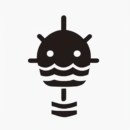 <lora:gmic_bptbv1-000014:1>,93icon\(93ic1\),black and white image of a round submarine in the water,white background and a black and white image of a submarine,solo,simple background,white background,monochrome,no humans,