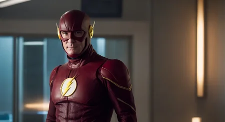 cinematic film still of Cinematic Film Footage
<lora:The Flash:1>
<lora:Cinematic Film:1>
John Wesley Shipp The Flash a man in a flash costume standing in a room barry allen original flash suit, shallow depth of field, vignette, highly detailed, high budget, bokeh, cinemascope, moody, epic, gorgeous, film grain, grainy