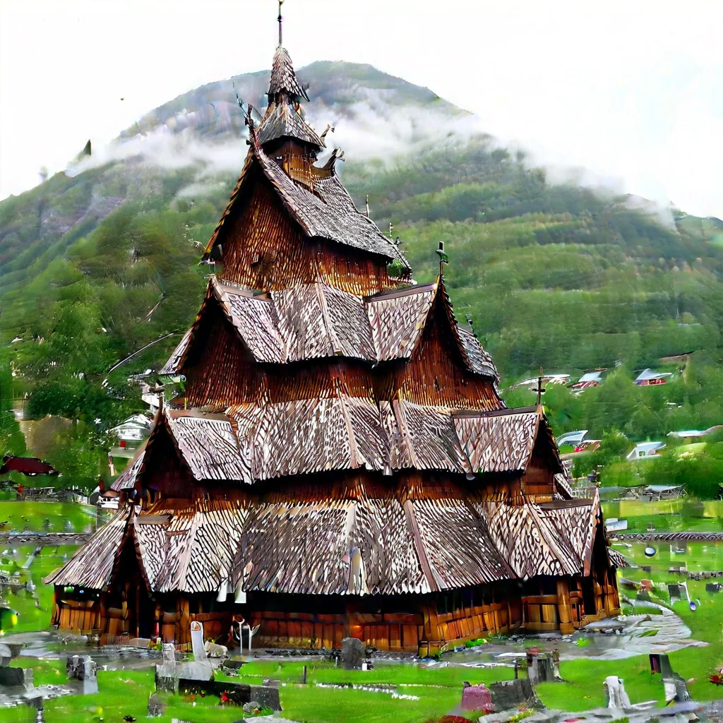 viking architecture, stave church, mansion