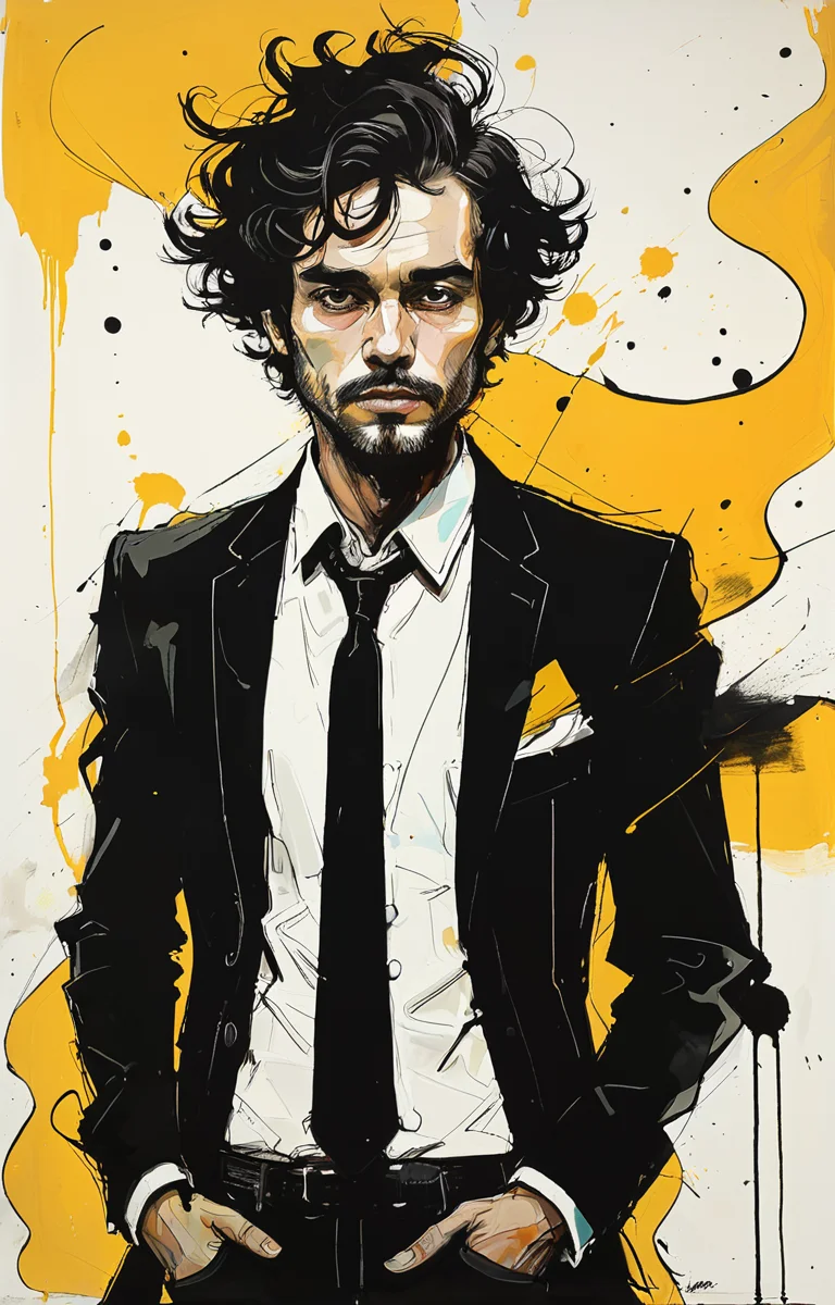 masterpiece,best quality,<lora:tbh333-sdxl:0.6>,illustration,style of Jim Mahfood portrait of noble man