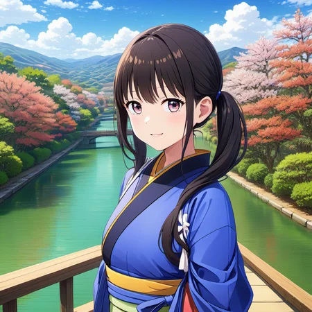 masterpiece,best quality,extremely detailed 8K wallpaper,1girl,inoue takina,kimono,