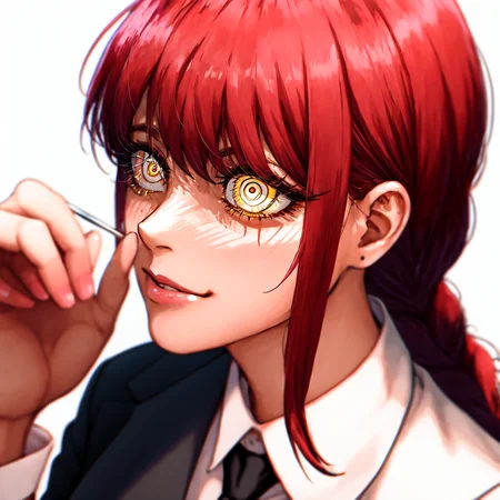(EMB_sksmakimatest,woman:1.3) close up, glowing_eye, ((beautiful detailed eye))
