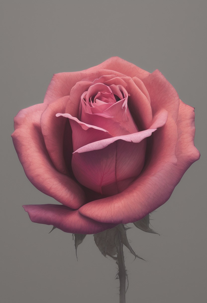 rose, color neon