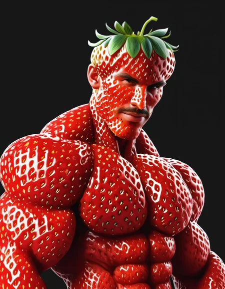 petro-strwberr, man, portrait, male focus, solo, flexing