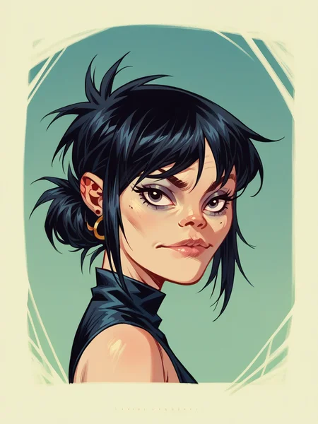 score_9, score_8_up, score_7_up, score_6_up, score_5_up, <lora:H3wl3ttXLP:1> h3wl3tt, 1girl, black hair,