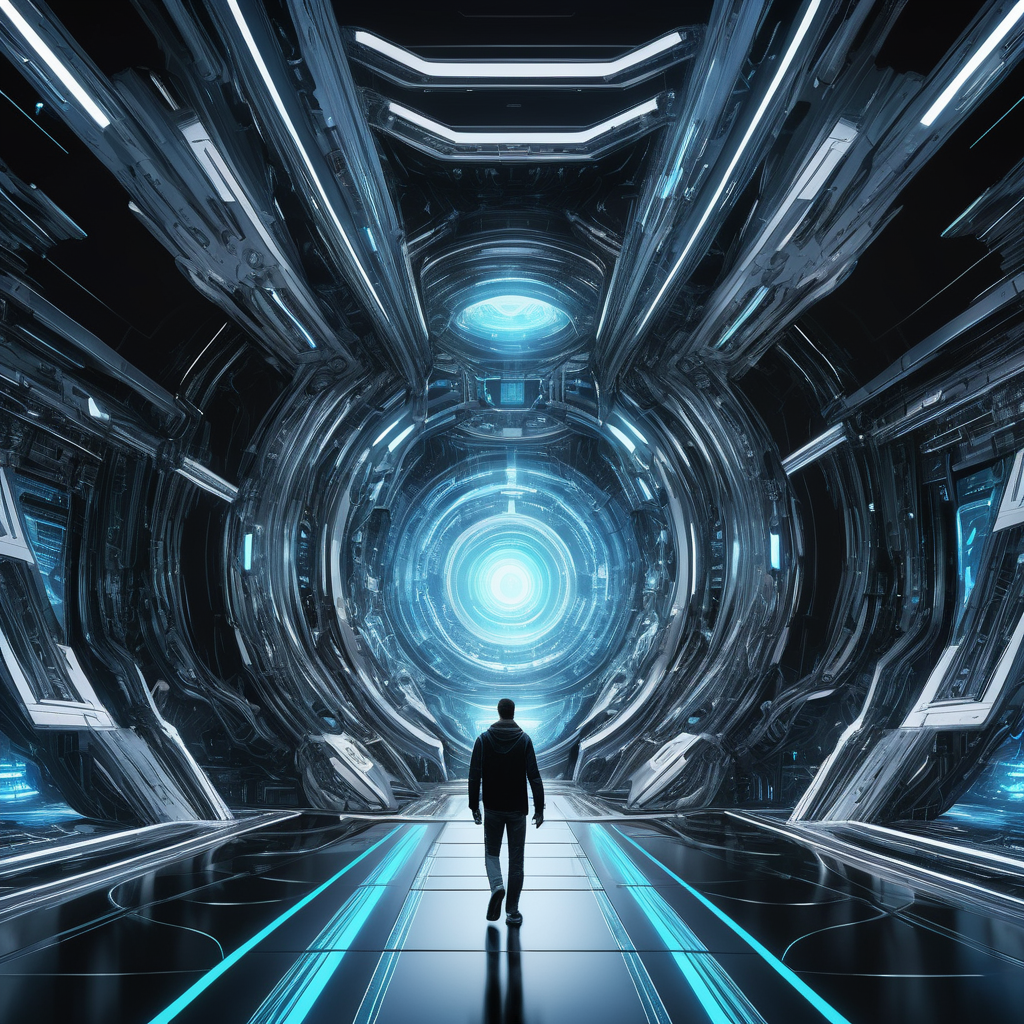 ((best quality)), ((masterpiece)), ((realistic,digital art)), (hyper detailed), Descend Transhuman Metaverse, Blind