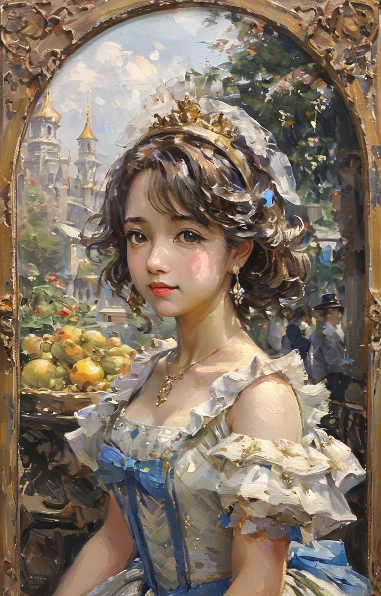 masterpiece,best quality,<lora:tbh209-sdxl:0.9>,illustration,style of Anthony Thieme portrait of idolmaster cinderella girls,