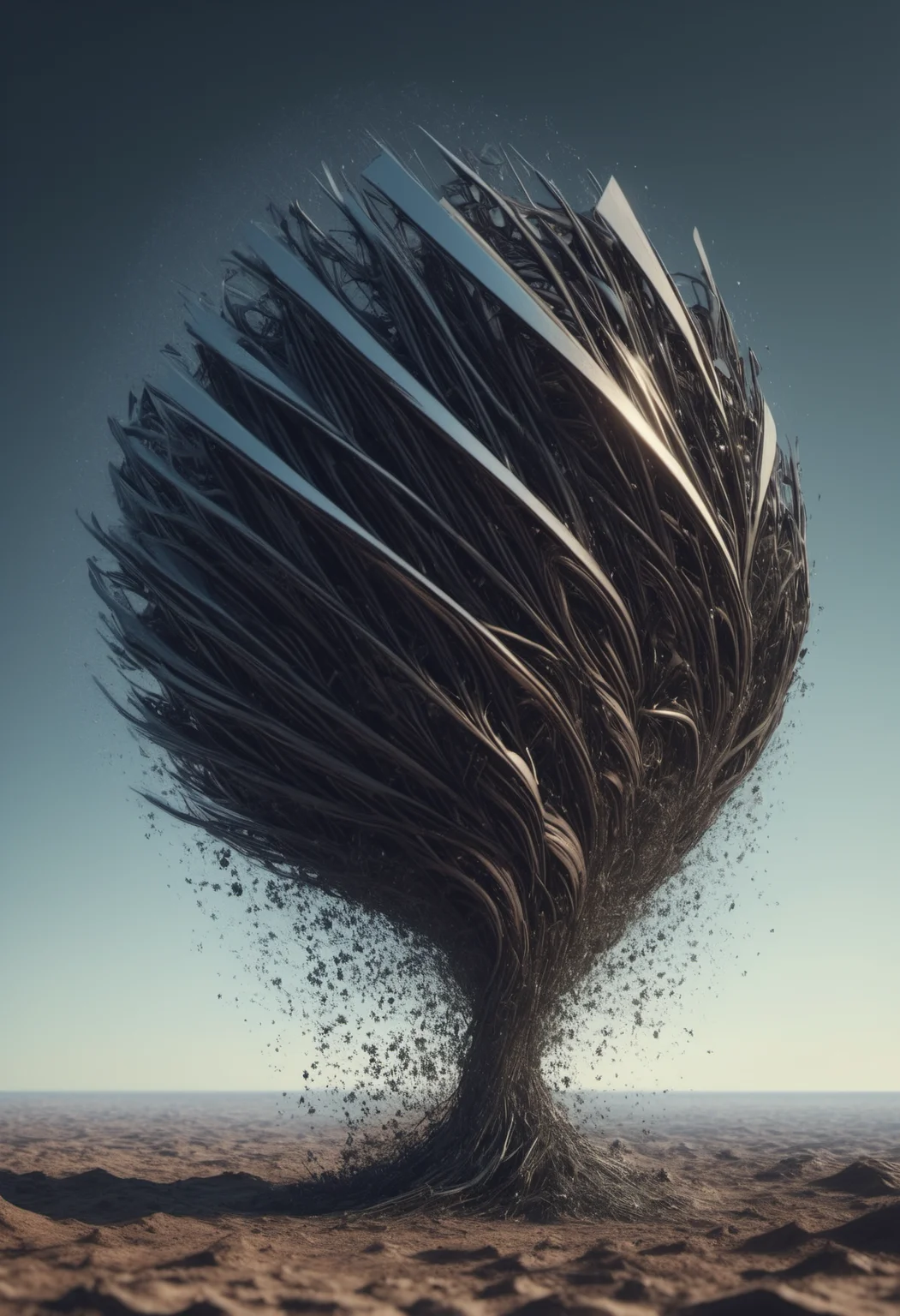 <lora:TransformersStyleXL:1> TransformersStyle, (structure crumbling:1.4), (gradual structure fade, particle dissipating effect, particle dissolving effect, structure fading into the wind:4.0), fxaa in the style of Chris Ofili
BREAK
a world without weight, abstract, void, trending on artstation, intricate artwork by Greg Rutkowski, octane render, cinematic, hyperrealism, dissolving to the left into the wind