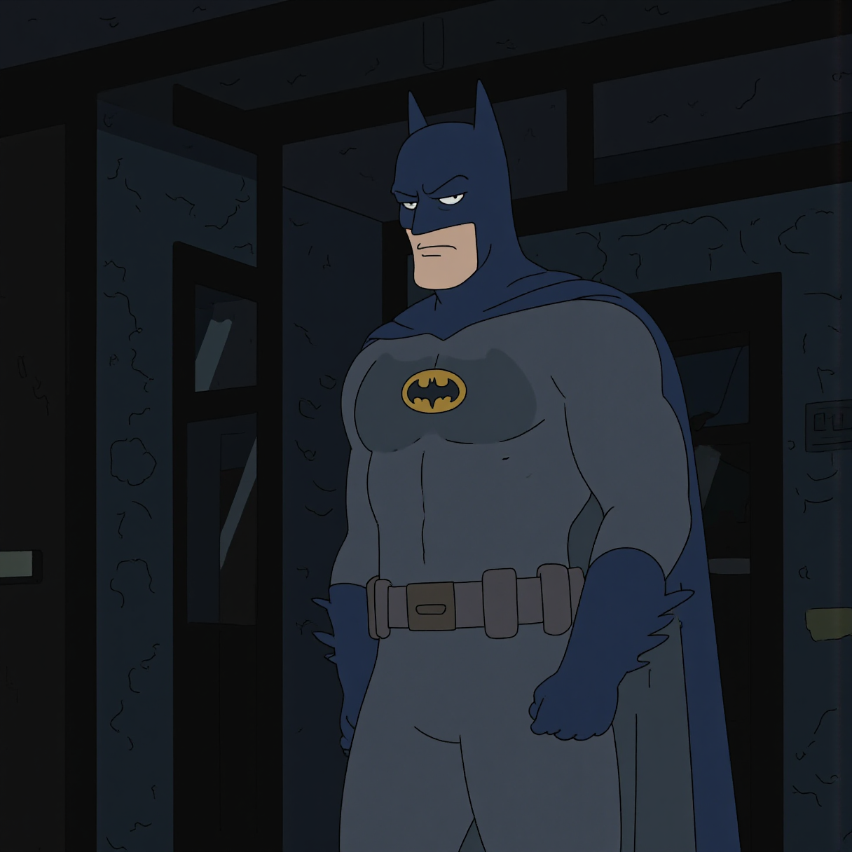 cartoon,batman in the dark
