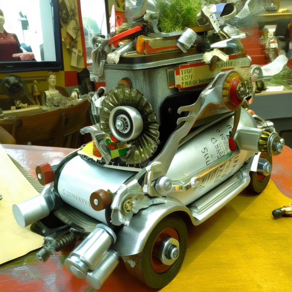 recyclforge car big city<lora:recyclforge:1>