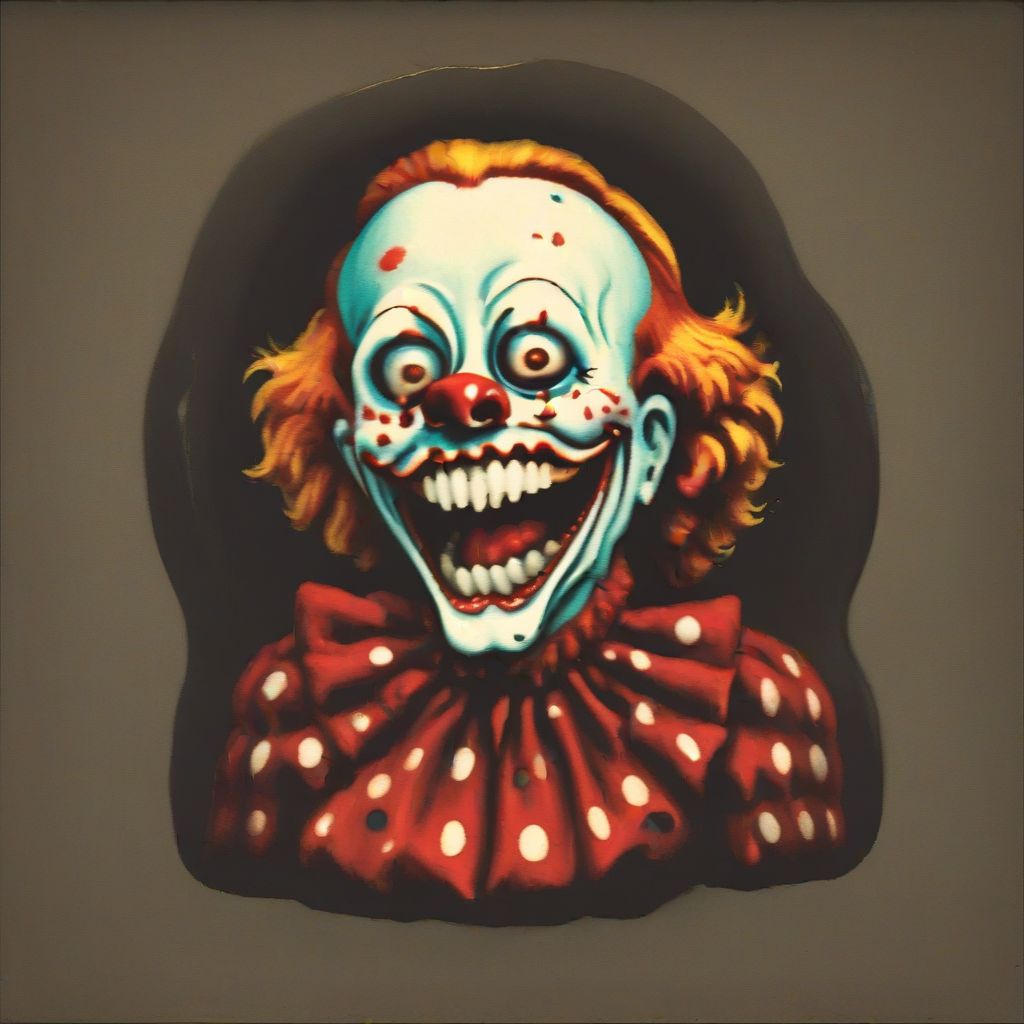 A laughing clown
