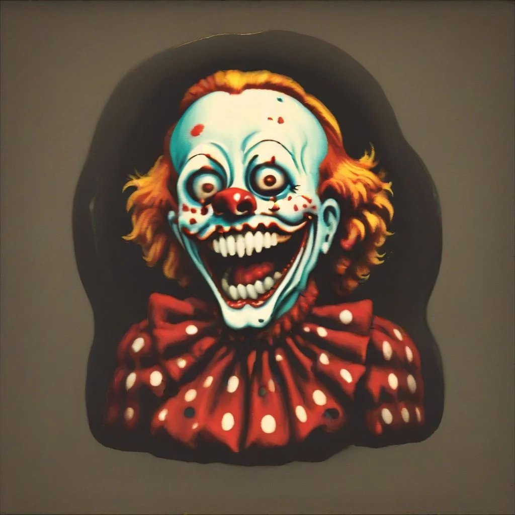 A laughing clown
