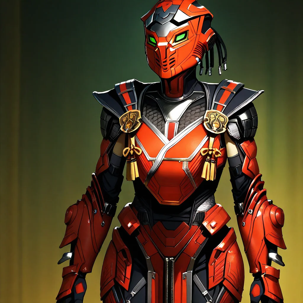 masterpiece, best quality, anime, cowboy shot, 1girl, solo, sektor, Helmet, mask, green eyes, Black bodysuit, shoulder armor, breastplate, gauntlets, gloves, leg armor, pelvic curtain,