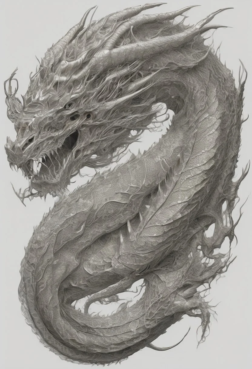 (((A fabulous dragon made of flesh)))
