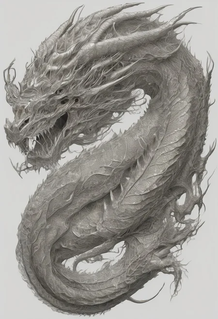 (((A fabulous dragon made of flesh)))