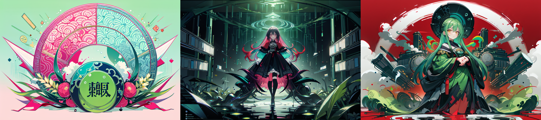 highly insanely detailed, masterpiece, top quality, best quality, highres, 4k, 8k, RAW photo, (very aesthetic, beautiful and aesthetic), 
__lazy-wildcards/subject/style-elem/code_style/prompts__, 
<lora:CodeStyle (half generic class)_564920:0.7>, 
(1girl:1.3), 1other, 
__lazy-wildcards/dataset/background__,âââ