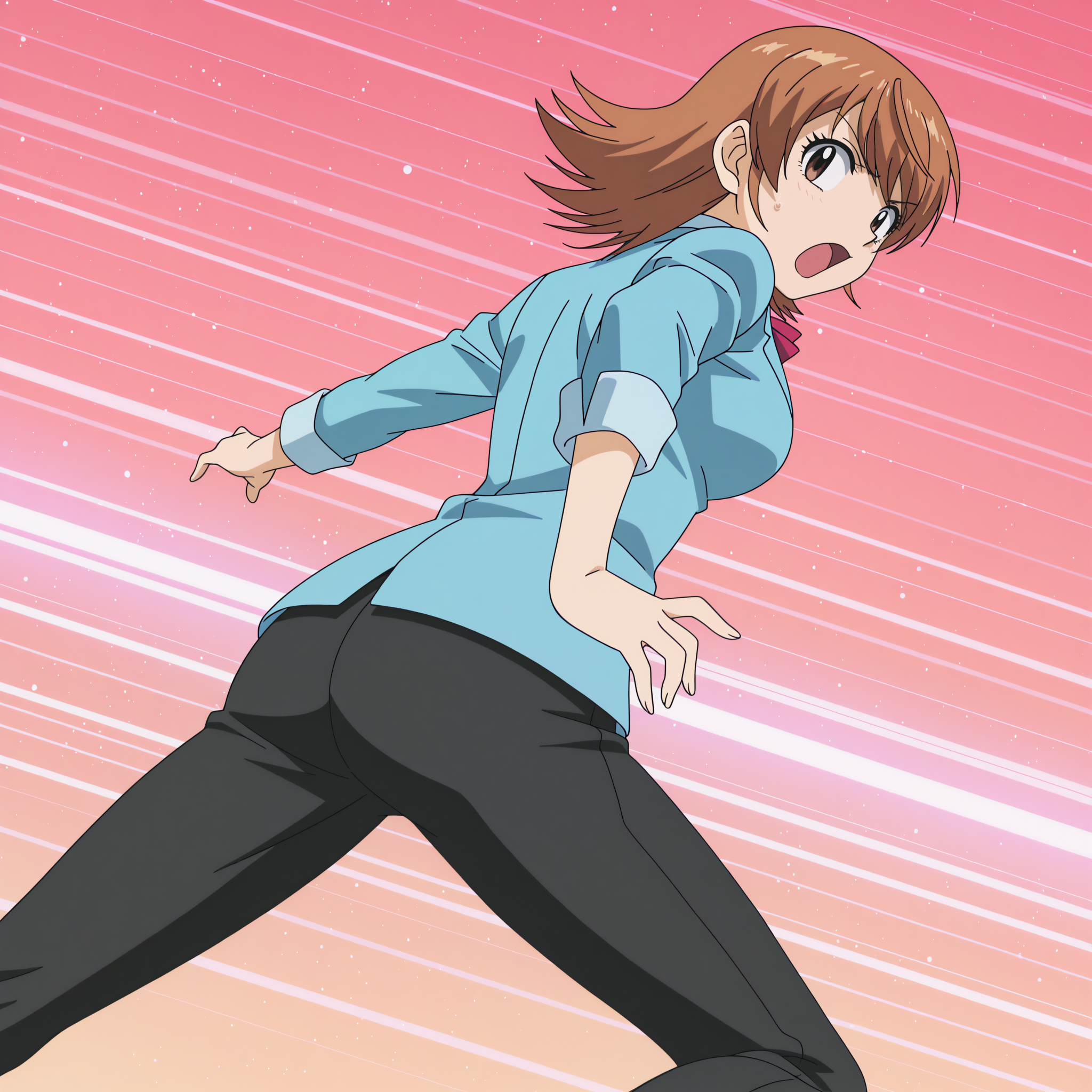 Akie Akashi, rating safe, masterpiece, dynamic pose <lora:Zettai_Karen_Children_-_multicharacter_-_illustrious:0.8>