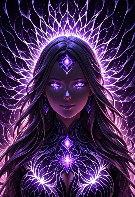 (Kirlian Effect:1.5) of a beautiful female, etheral lighting , highres, 4k, 8k, intricate detail, vibrant colors, wallpaper