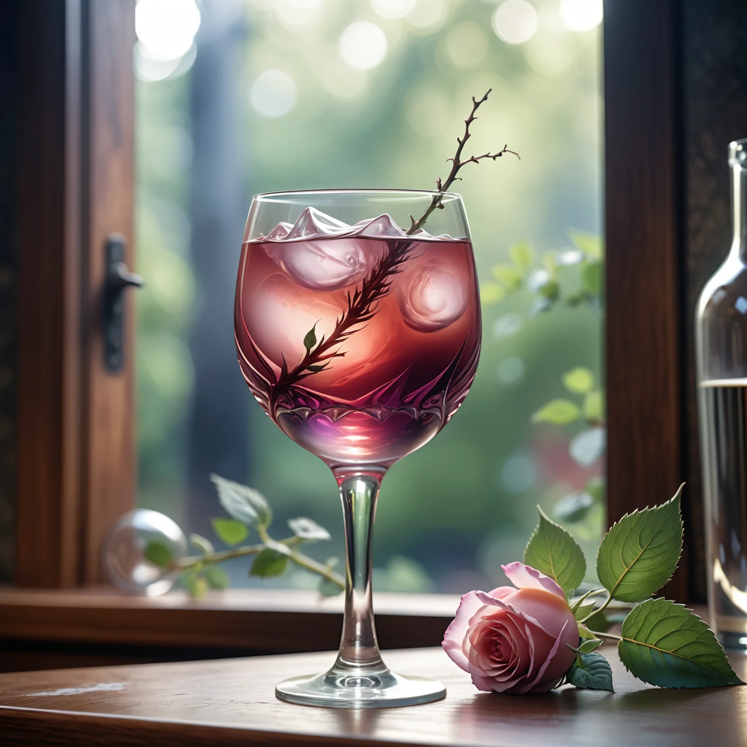 cinematic film still HDR photo of a glass filled with a drink on a bar,alluring mesmer woman,unsplash transparent,rose-brambles,the texas revolution,featured on dribble,still from l'estate,canva,basil,interconnections,by William Mossman . High dynamic range . shallow depth of field, .Melancholic. Desolate. Dismal. Doleful. Forlorn. Lamenting. Longing. Melancholy. Mournful. Nostalgic. Pensive. Poignant. Reflective. Sentimental. Sigh-inducing. Sorrowful. Soulful. Sullen. Tragic. Weeping. Wistful