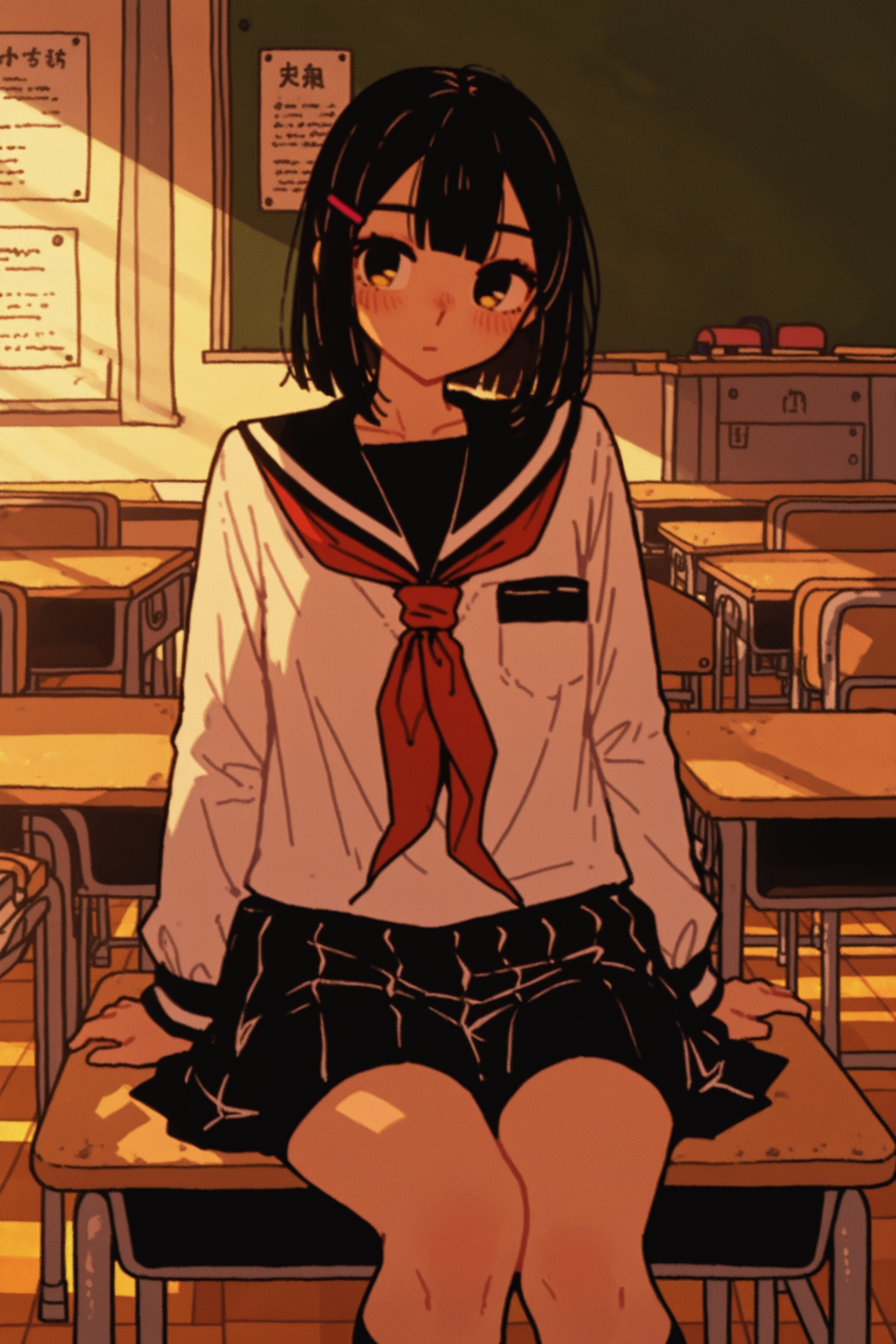 masterpiece, best quality, absurdres, safe
1girl, serafuku, classroom
<lora:t_oo_r_oo_style_il_1_d16:1>