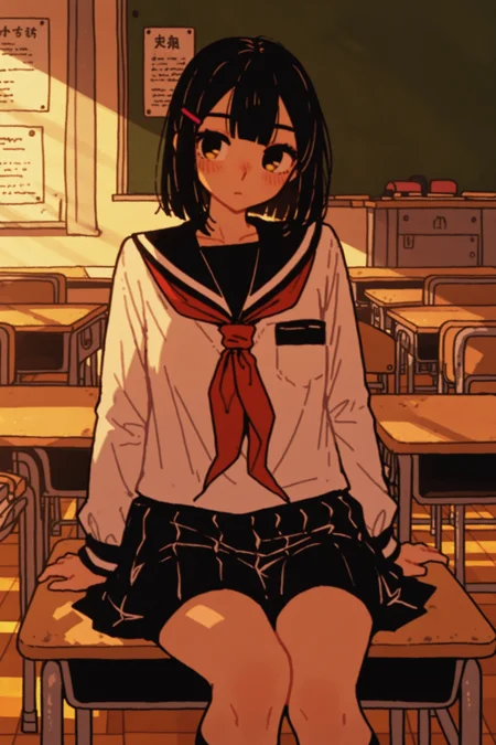 masterpiece, best quality, absurdres, safe
1girl, serafuku, classroom
<lora:t_oo_r_oo_style_il_1_d16:1>