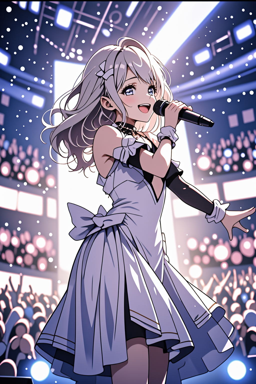 1girl, idol concert, sing, smile, dancing, singing <lora:LCM_LoRA_Weights_SD15:1>