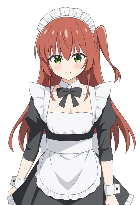 kita ikuyo bocchi the rock! 1girl, black maid
<lora:br_test:1>