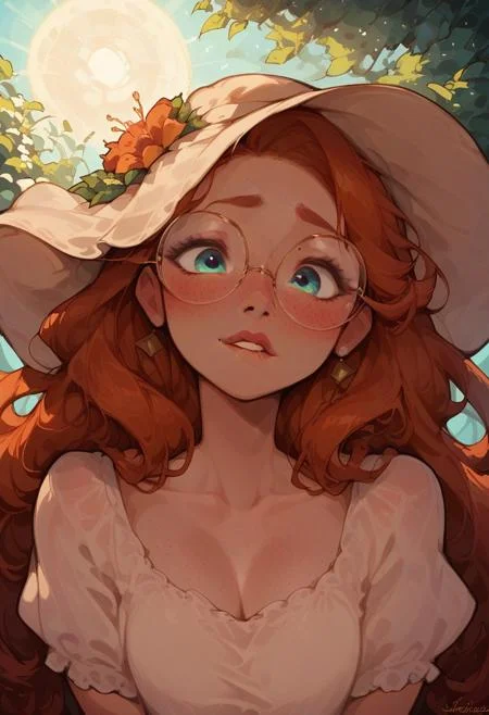 score_9, score_8_up, score_8, score_7, score_6,  Expressiveh, easynegative, ipalpua, rdhdgirl, (perfect eyes, perfect face, sun dress, dress), (vibrant, colorful),