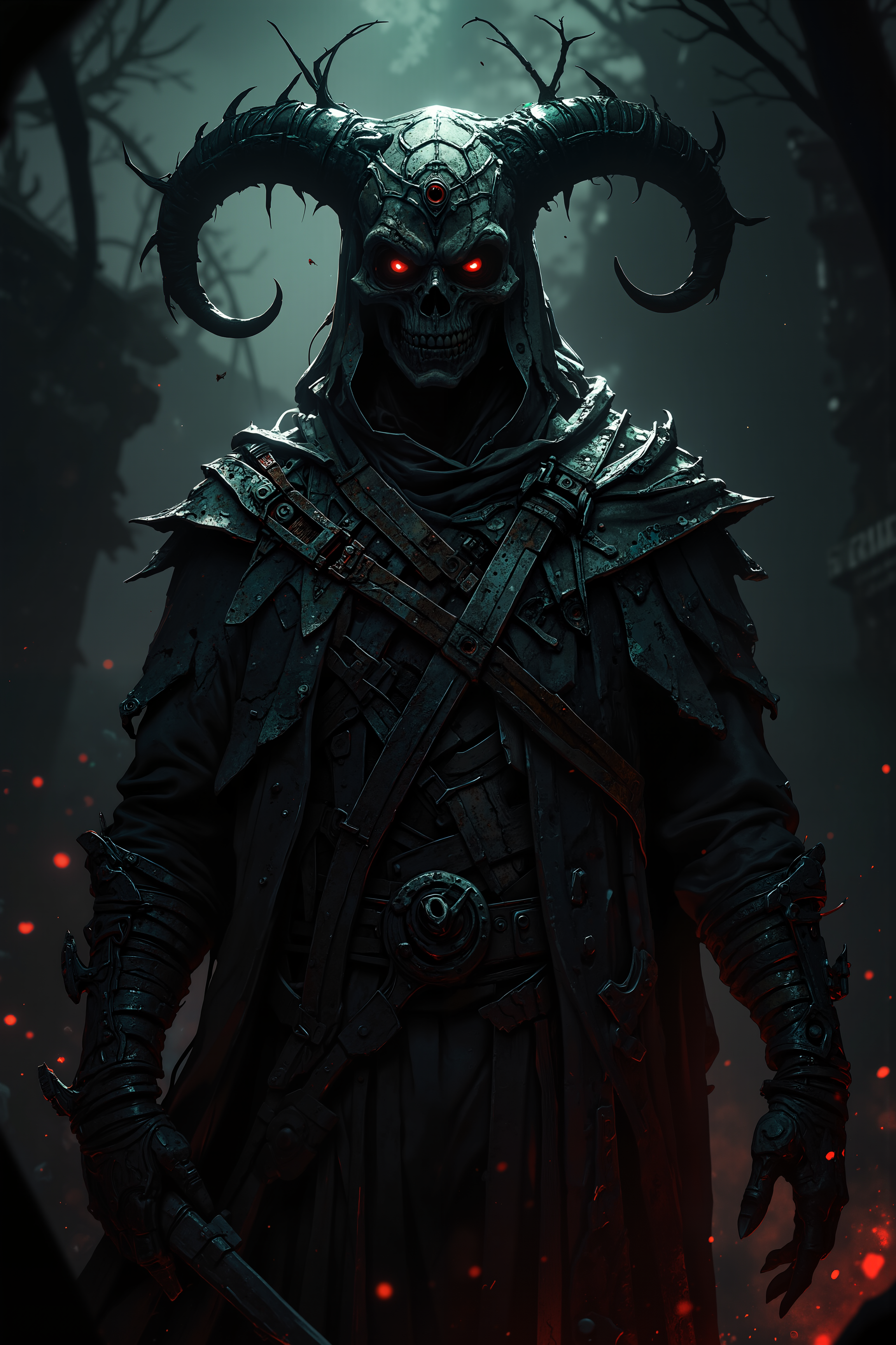 A hyper-realistic portrait, photorealistic photo a death incarnate reaping souls of the damned (photography, high-resolution, dynamic, energetic,hyper-realistic, dramatic lighting, shallow depth of field.)<lora:Anime v1.3:1.2>