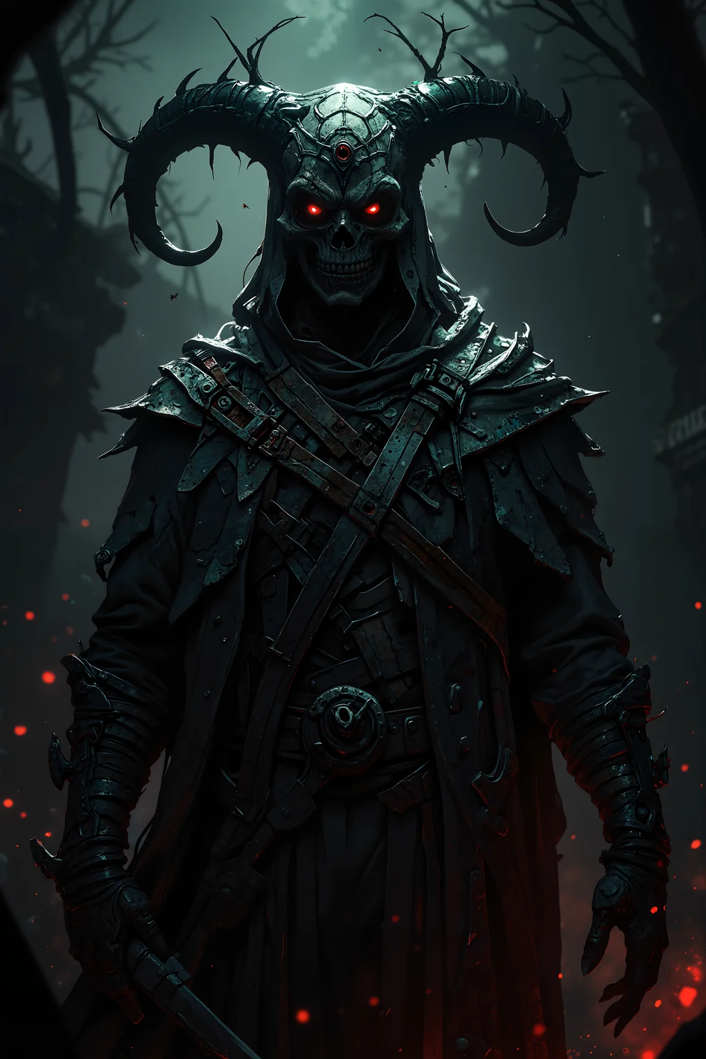 A hyper-realistic portrait, photorealistic photo a death incarnate reaping souls of the damned (photography, high-resolution, dynamic, energetic,hyper-realistic, dramatic lighting, shallow depth of field.)<lora:Anime v1.3:1.2>