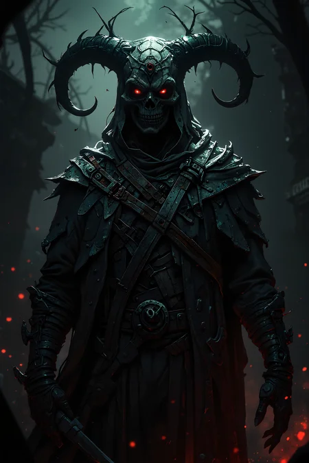 A hyper-realistic portrait, photorealistic photo a death incarnate reaping souls of the damned (photography, high-resolution, dynamic, energetic,hyper-realistic, dramatic lighting, shallow depth of field.)<lora:Anime v1.3:1.2>